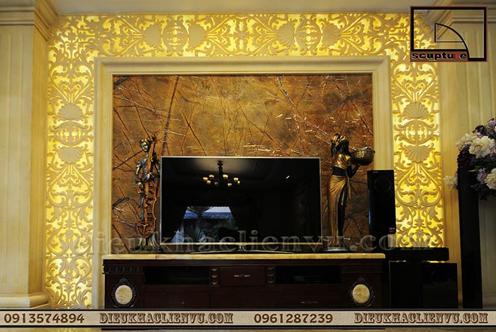 Trang trí nội thất nhà ở với phù điêu châu Âu